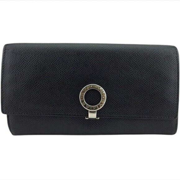BVLGARI Wallet Bulgari Bulgari x Leather Authentic USED - Picture 1 of 11